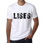 Mens Tee Shirt Vintage T Shirt Lises X-Small White 00561 - White / Xs - Casual