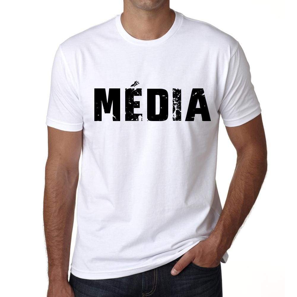 Mens Tee Shirt Vintage T Shirt Média X-Small White - White / Xs - Casual