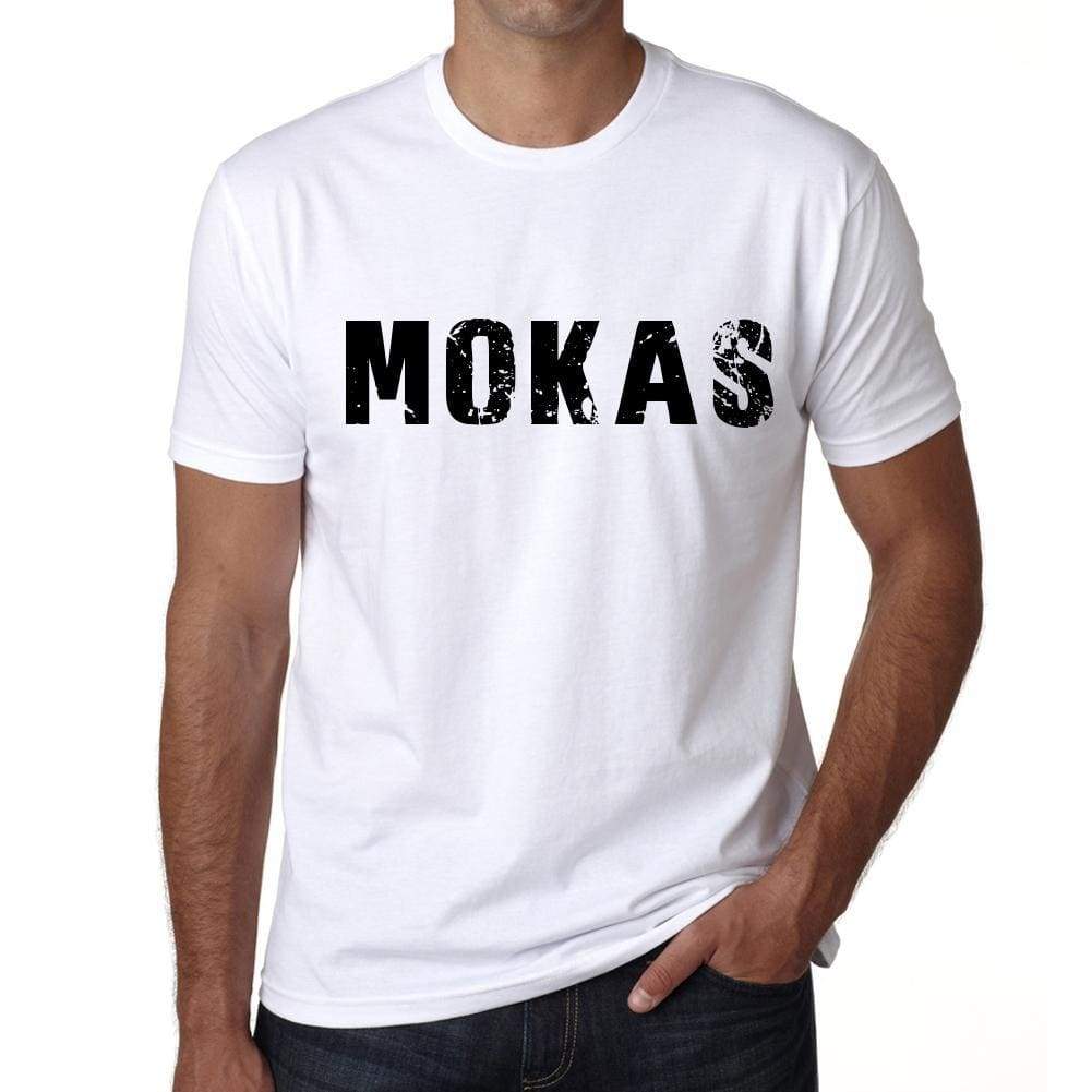 Mens Tee Shirt Vintage T Shirt Mokas X-Small White - White / Xs - Casual