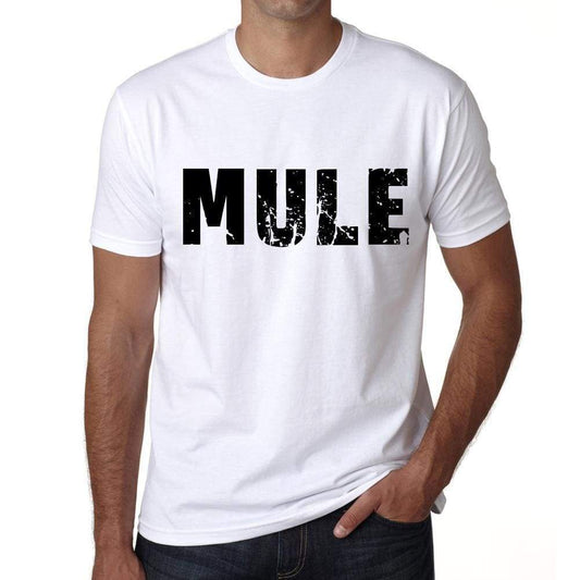 Mens Tee Shirt Vintage T Shirt Mule X-Small White 00560 - White / Xs - Casual