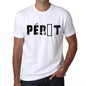 Mens Tee Shirt Vintage T Shirt Pérët X-Small White - White / Xs - Casual