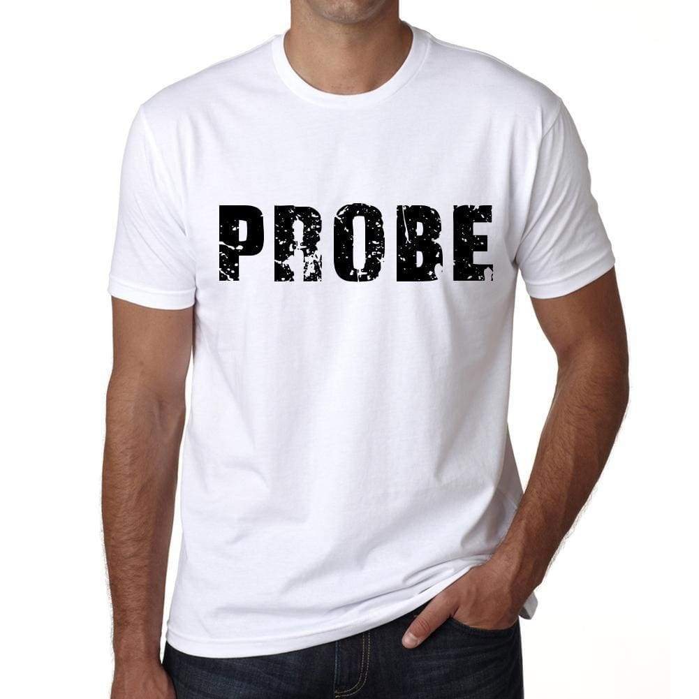 Mens Tee Shirt Vintage T Shirt Probe X-Small White - White / Xs - Casual