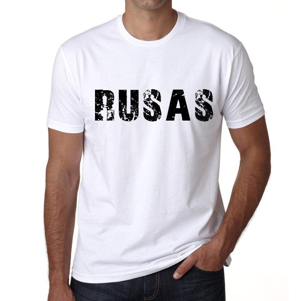 Mens Tee Shirt Vintage T Shirt Rusas X-Small White - White / Xs - Casual