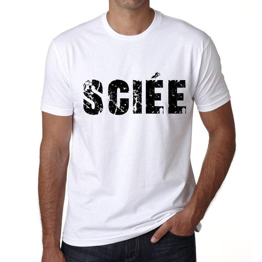 Mens Tee Shirt Vintage T Shirt Sciée X-Small White - White / Xs - Casual