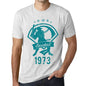 Mens Vintage Tee Shirt Graphic T Shirt Baseball Since 1973 Vintage White - Vintage White / Xs / Cotton - T-Shirt