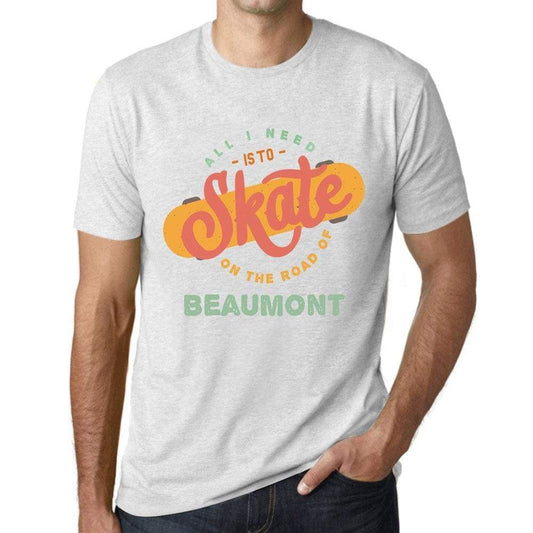 Mens Vintage Tee Shirt Graphic T Shirt Beaumont Vintage White - Vintage White / Xs / Cotton - T-Shirt