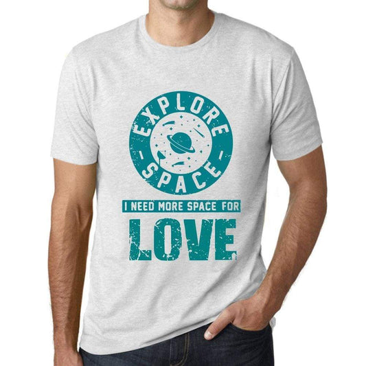 Mens Vintage Tee Shirt Graphic T Shirt I Need More Space For Love Vintage White - Vintage White / Xs / Cotton - T-Shirt