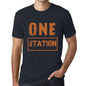 Mens Vintage Tee Shirt Graphic T Shirt One Station Navy - Navy / Xs / Cotton - T-Shirt