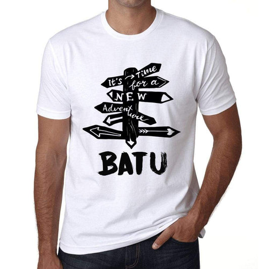 Mens Vintage Tee Shirt Graphic T Shirt Time For New Advantures Batu White - White / Xs / Cotton - T-Shirt