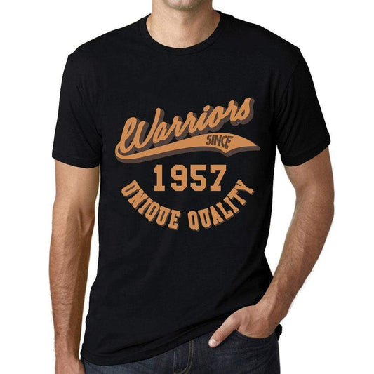 Mens Vintage Tee Shirt Graphic T Shirt Warriors Since 1957 Deep Black - Deep Black / Xs / Cotton - T-Shirt