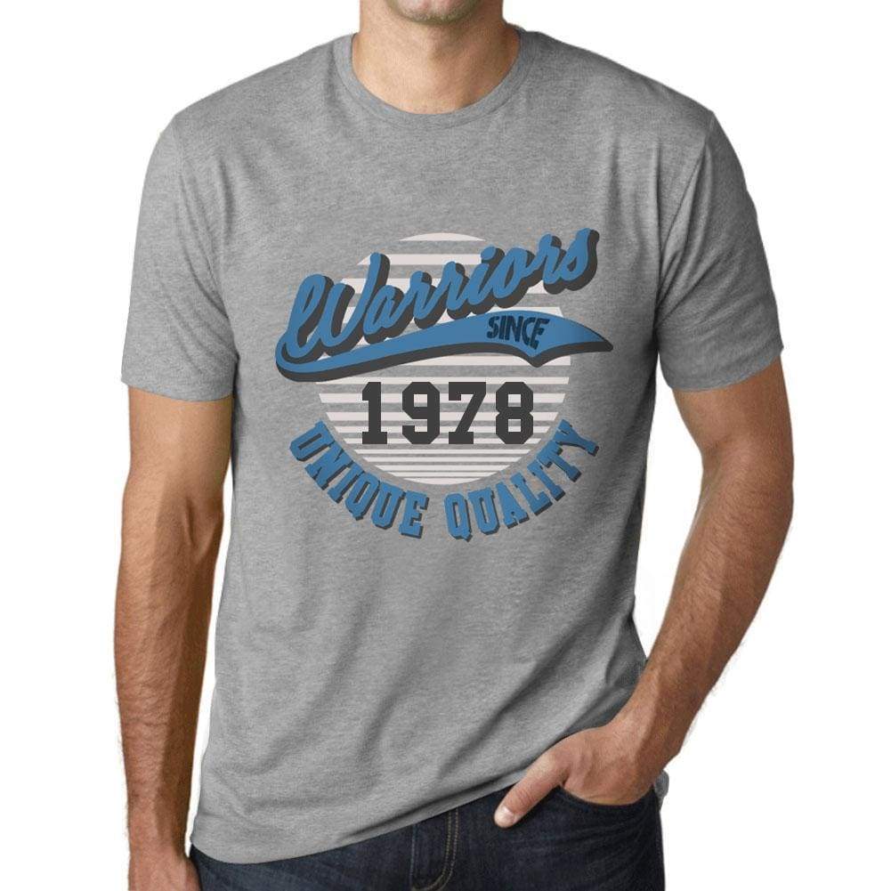 Mens Vintage Tee Shirt Graphic T Shirt Warriors Since 1978 Grey Marl - Grey Marl / Xs / Cotton - T-Shirt