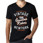Mens Vintage Tee Shirt Graphic V-Neck T Shirt Genuine Riders 1998 Black - Black / S / Cotton - T-Shirt