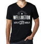 Mens Vintage Tee Shirt Graphic V-Neck T Shirt Live It Love It Wellington Deep Black - Black / S / Cotton - T-Shirt