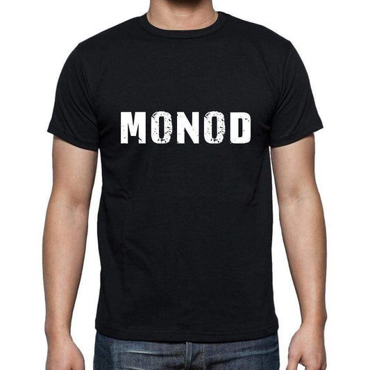 Monod Mens Short Sleeve Round Neck T-Shirt 5 Letters Black Word 00006 - Casual