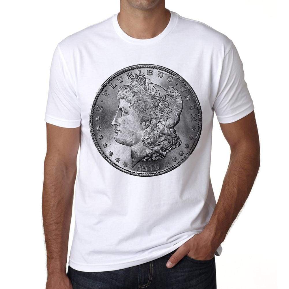 Morgan Dollar Mens Short Sleeve Round Neck T-Shirt