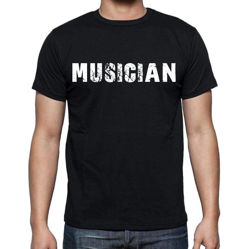 Musician Mens Short Sleeve Round Neck T-Shirt Black T-Shirt En