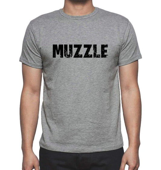 Muzzle Grey Mens Short Sleeve Round Neck T-Shirt 00018 - Grey / S - Casual