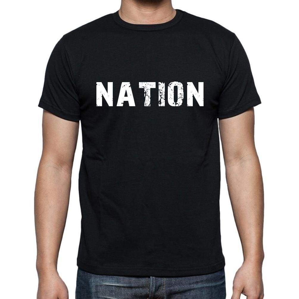 Nation Mens Short Sleeve Round Neck T-Shirt - Casual