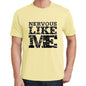Nervous Like Me Yellow Mens Short Sleeve Round Neck T-Shirt 00294 - Yellow / S - Casual
