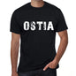 Ostia Mens Retro T Shirt Black Birthday Gift 00553 - Black / Xs - Casual