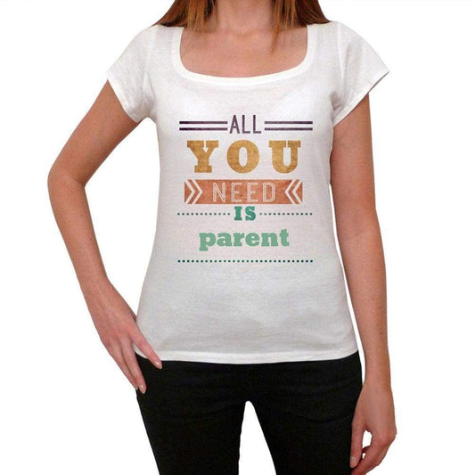 Parent Womens Short Sleeve Round Neck T-Shirt 00024 - Casual