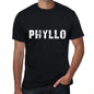 Phyllo Mens Vintage T Shirt Black Birthday Gift 00554 - Black / Xs - Casual