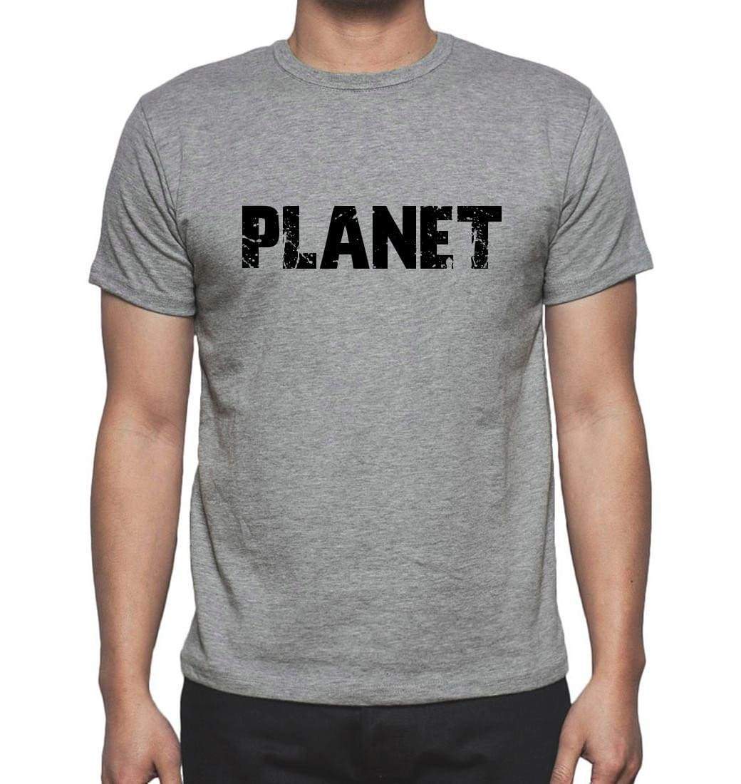 Planet Grey Mens Short Sleeve Round Neck T-Shirt 00018 - Grey / S - Casual