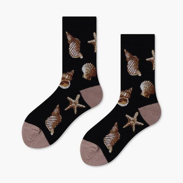 Women Socks Winter Cartoon Creativity Leopard Cat Animal Socks Harajuku Crazy Cotton Funny Casual Happy Socks Men Novelty Sox