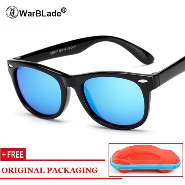 WarBLade Kids Boys TR90 Unbreakable Polarized Sunglasses Children Girls Safety Polaroid Sun Glasses Sport UV400 Mirror-Sunglasses-Ultrabasic