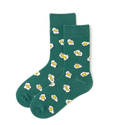 Chaussettes chaudes d'hiver pour femmes, mignonnes et décontractées, à la mode, douces, nouveauté en coton, colorées, dessin animé, Happy Kawaii, chaussettes amusantes pour cadeaux de noël