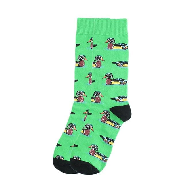 Happy Socks Fashion Hip Hop Skateboard Socks Cotton Cartoon Shark Pig Dog Food Hamburger Pizza Sushi Funny Men Women Calcetines