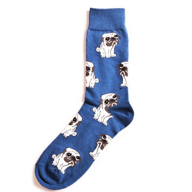 Chaussettes amusantes pour adultes, mi-mollet, à la mode, chimpanzé, carlin, taureau, bouledogue, paresseux, escargot, Boston Terrier, singe, chien, chiot, Animal, livraison directe