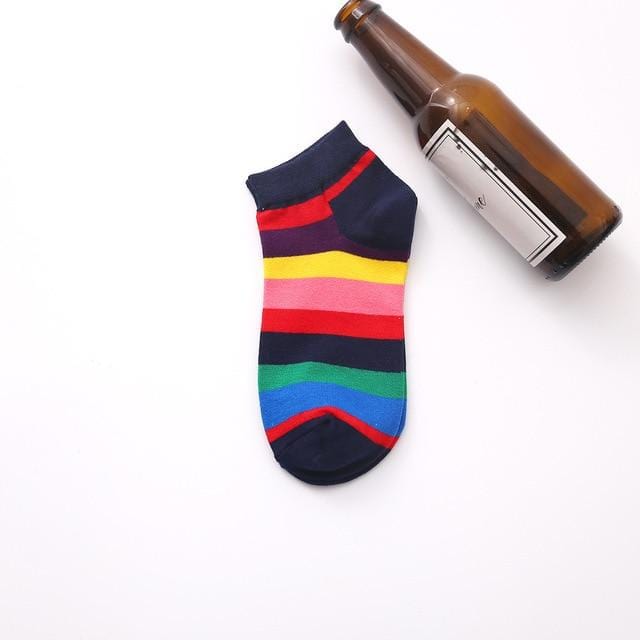 Chaussettes d'été tendance pour hommes, chaussettes en coton, bateau, intérêt, drôle, originalité, Harajuku, cheville, nourriture, fruits