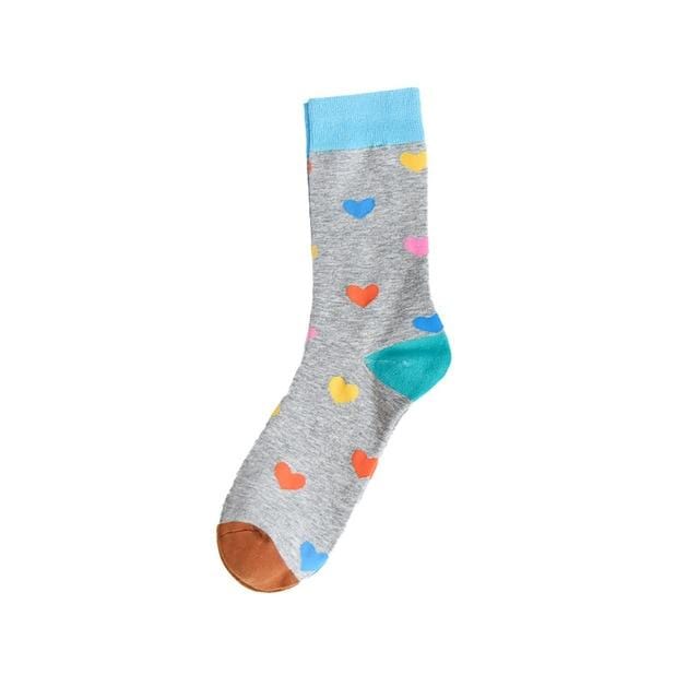 Chaussettes amusantes unisexes, style Harajuku, mode rue, fruits fantaisie, art animal, homme, chaussettes en coton, mignonnes et heureuses, longues chaussettes meias