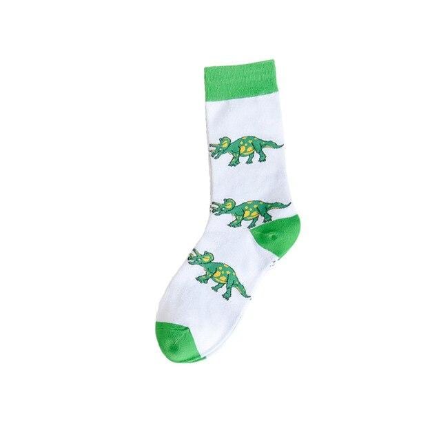 Chaussettes amusantes unisexes, style Harajuku, mode rue, fruits fantaisie, art animal, homme, chaussettes en coton, mignonnes et heureuses, longues chaussettes meias