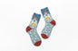 Unisex Painting Style Men Socks 100 Cotton Harajuku Colorful Full Socks Men 1 Pair Gifts Size 35-43