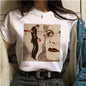 T-shirt féministe Harajuku pour femmes, T-shirt féministe Girl Power graphique T-shirt Grunge esthétique Top t-shirts vêtements féminins
