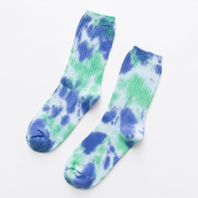 2020 baumwolle Skate Socken Männer Frauen Socke Knie-hohe Lustige Radfahren Laufen Wandern Tie Dye Sox Harajuku Hip Hop glücklich Socken