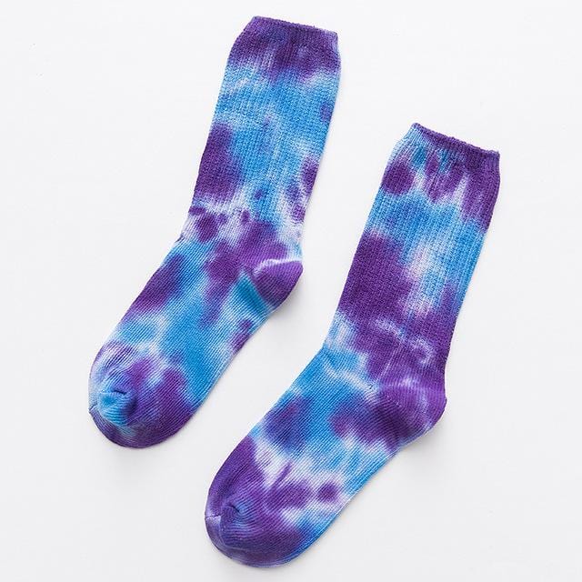 2020 Cotton Skate Socks Men Women Sock Knee-high Funny Cycling Running Hiking Tie Dye Sox Harajuku Hip Hop Happy Socks