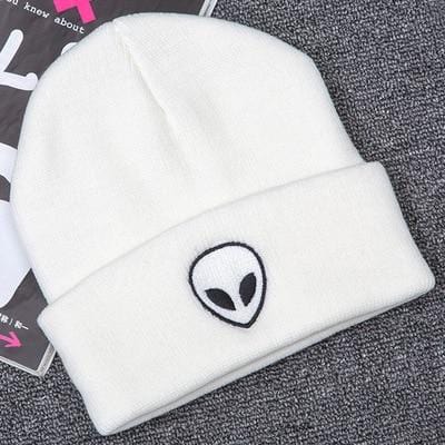 Heißer Verkauf Stickerei Alien Hut Winter Männer Und Frauen Manschette Hüte Weiche Feste Mützen Hip Hop Unisex Warme Gestrickte Kappen gorros De Lana