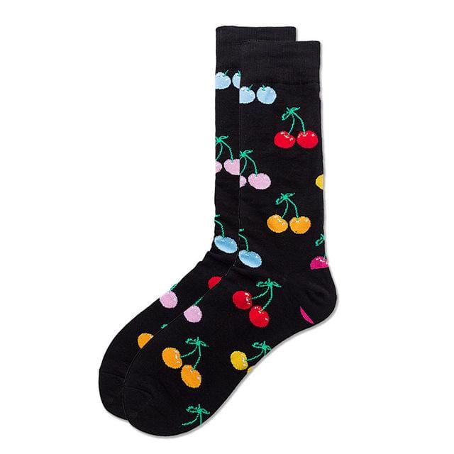 Frauen Socken lustige süße Cartoon-Grafiken Früchte Erdbeere Orange Avocado Wassermelone Kirsche japanische Harajuku Skateboard Socken