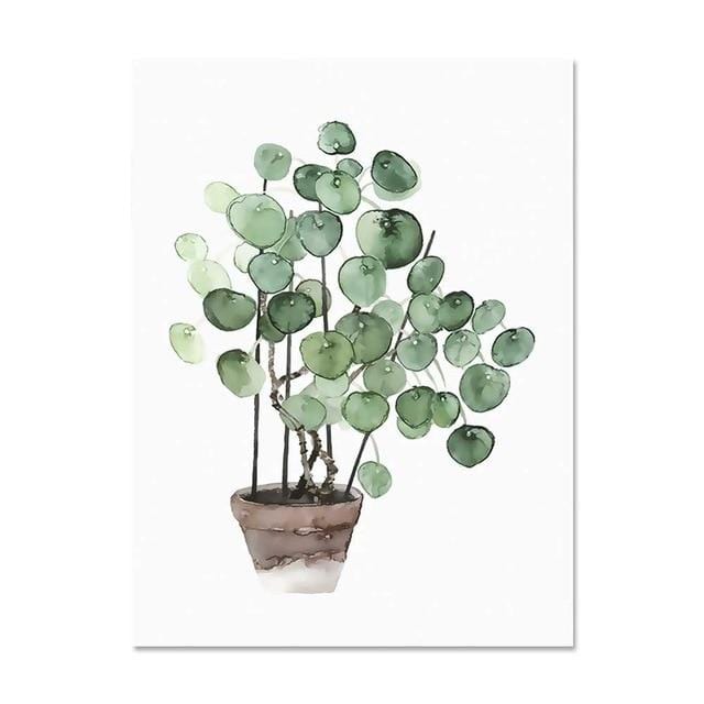 ART ZONE plante tropicale feuilles toile Art imprimer affiche nordique plante verte mur photos chambre d'enfants grande peinture pas de cadre