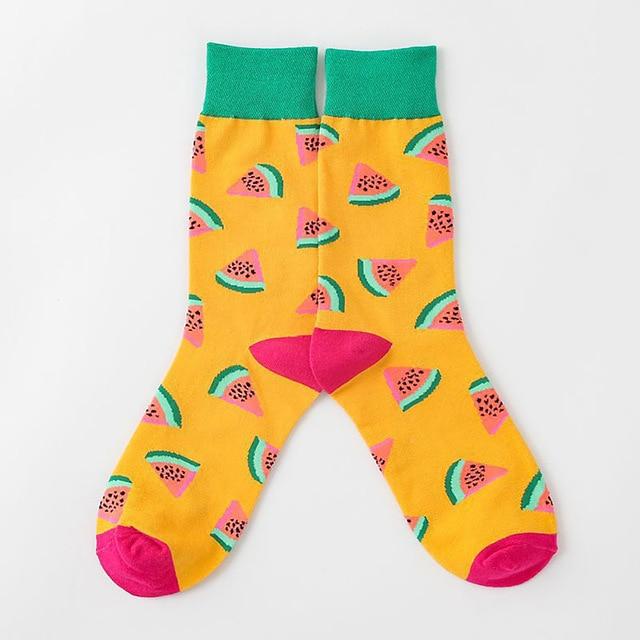 Harajuku Happy Socken Herren lustige gekämmte Baumwolle Kleid lässig Hochzeitssocken bunte Neuheit Skateboard Socken Männer Snack Muster