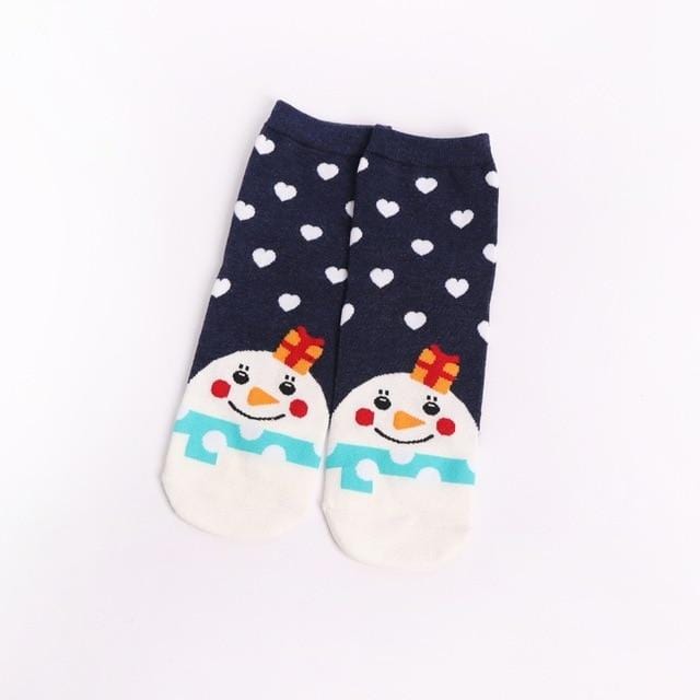 2018 nouveau Design noël père noël chaussettes femmes coton court wapiti hiver chaussettes dessin animé cerf neige homme mignon chaussettes nouvel an cadeau