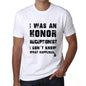 Receptionist What Happened White Mens Short Sleeve Round Neck T-Shirt 00316 - White / S - Casual
