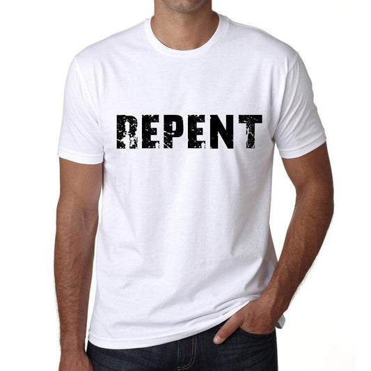 Repent Mens T Shirt White Birthday Gift 00552 - White / Xs - Casual