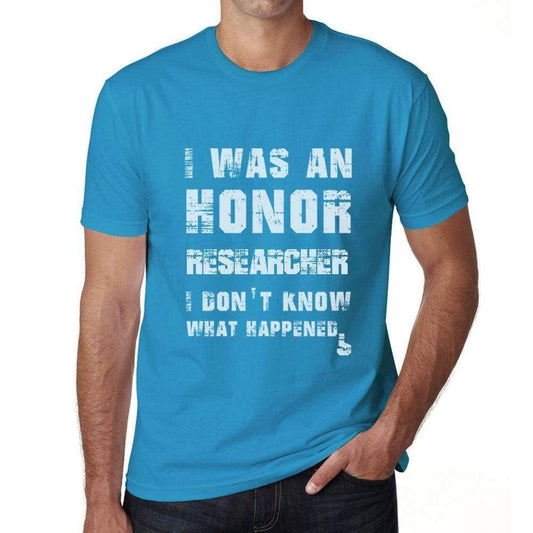 Researcher What Happened Blue Mens Short Sleeve Round Neck T-Shirt Gift T-Shirt 00322 - Blue / S - Casual