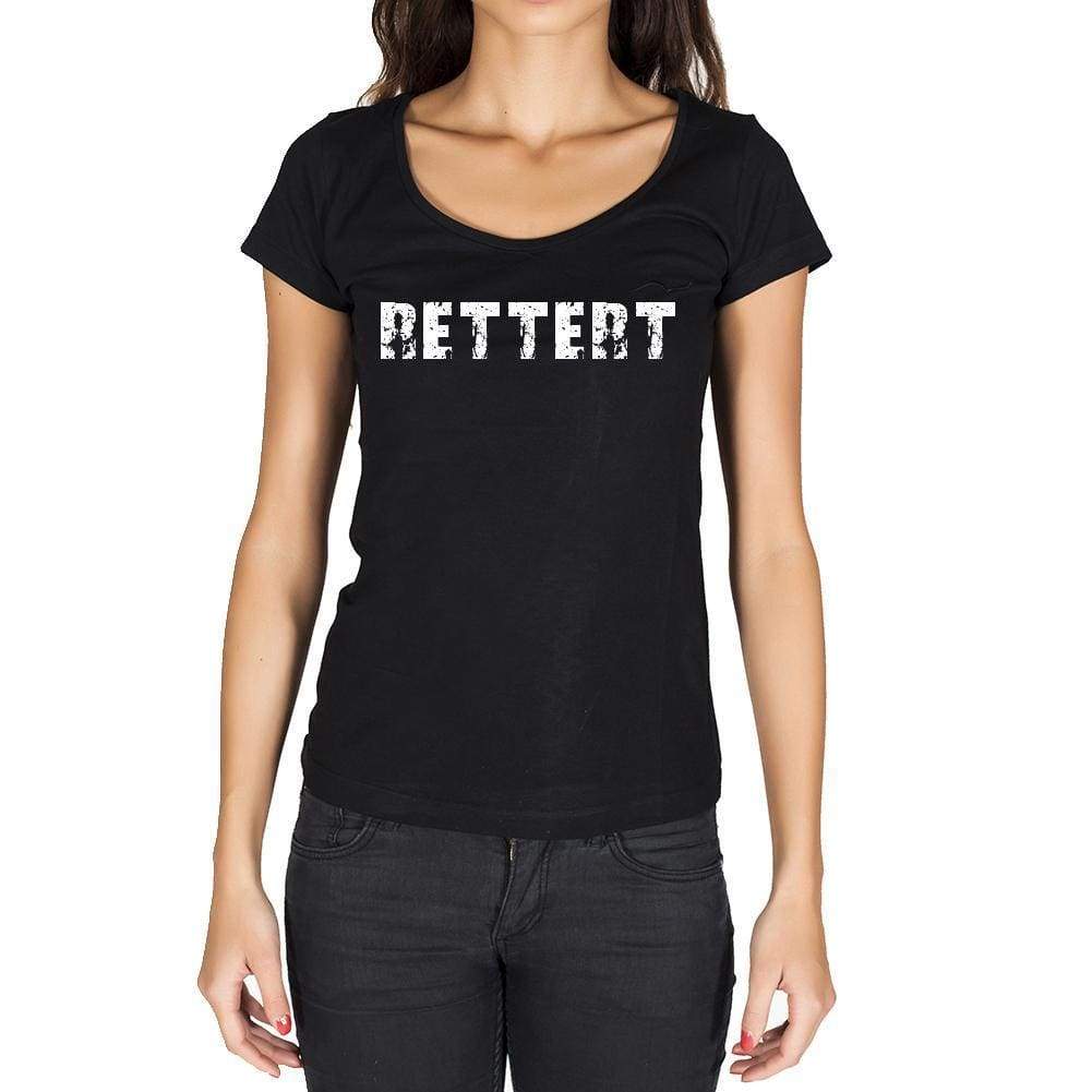 Rettert German Cities Black Womens Short Sleeve Round Neck T-Shirt 00002 - Casual