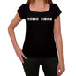 Rodeo Riding Womens T Shirt Black Birthday Gift 00547 - Black / Xs - Casual