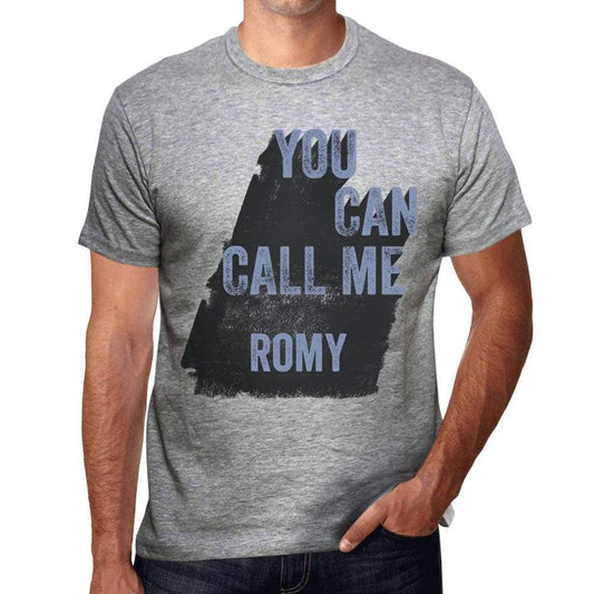 Romy You Can Call Me Romy Mens T Shirt Grey Birthday Gift 00535 - Grey / S - Casual
